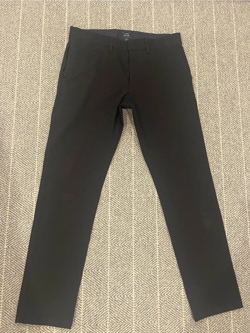 J. Crew Slim Fit Black Tech Chinos